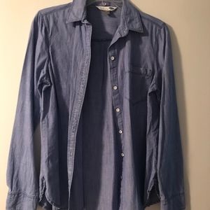 Blue Button-Up